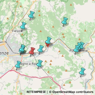 Mappa Via dello Stelli, 50012 Vallina FI, Italia (4.976)