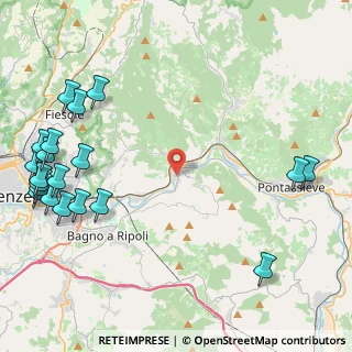 Mappa Via dello Stelli, 50012 Vallina FI, Italia (6.4145)