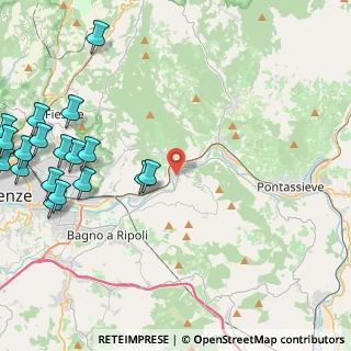 Mappa Via dello Stelli, 50012 Vallina FI, Italia (6.40389)