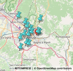 Mappa Firenze, 50137 Coverciano FI, Italia (5.48786)