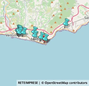 Mappa Via Giacomo Matteotti, 18012 Bordighera IM, Italia (3.55545)