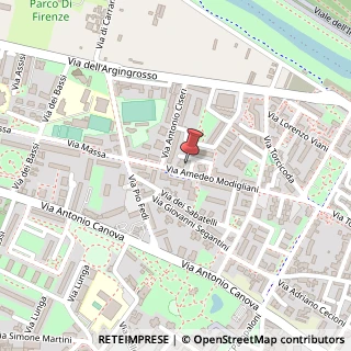 Mappa Via A. Modigliani, 218, 50142 Firenze, Firenze (Toscana)