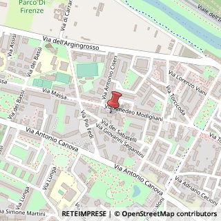 Mappa Via Amedeo Modigliani, 121, 50142 Firenze, Firenze (Toscana)