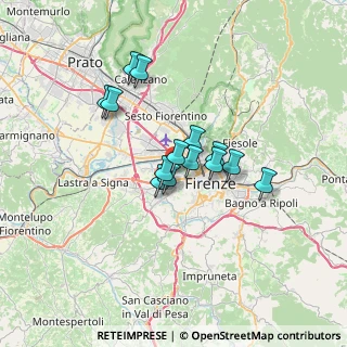Mappa Via A. Modigliani, 50142 Firenze FI, Italia (5.07429)