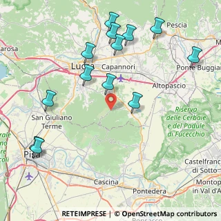 Mappa Via del Cantiere, 55012 Capannori LU, Italia (9.95)