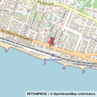 Mappa Via Vittorio Emanuele II, 191, 18012 Bordighera, Imperia (Liguria)