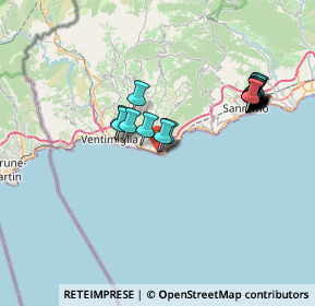 Mappa Via Vittorio Emanuele II, 18012 Bordighera IM, Italia (7.519)