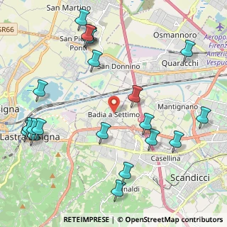 Mappa Via del Botteghino, 50010 Scandicci FI, Italia (2.7615)