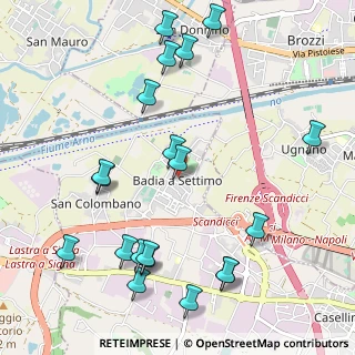 Mappa Via del Botteghino, 50010 Scandicci FI, Italia (1.2835)