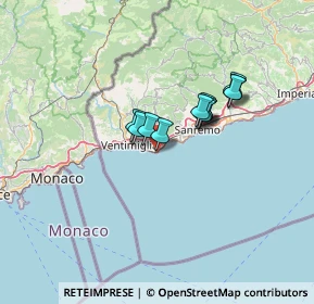 Mappa Via Venti Settembre, 18012 Bordighera IM, Italia (9.39333)