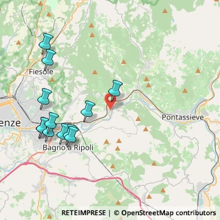 Mappa Via di Poggio Moro, 50012 Vallina FI, Italia (4.91083)