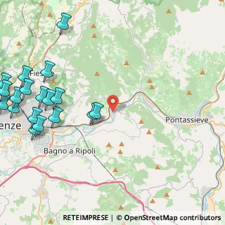 Mappa Via di Poggio Moro, 50012 Vallina FI, Italia (6.32833)