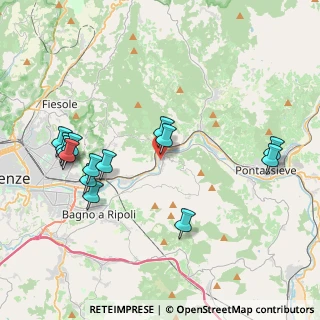 Mappa Via di Poggio Moro, 50012 Vallina FI, Italia (4.40929)