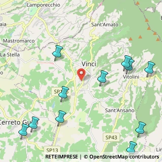 Mappa Via Giovanni Cimabue, 50059 Vinci FI, Italia (3.04909)