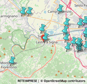 Mappa Via Papa Giovanni XXIII, 50055 Lastra a Signa FI, Italia (5.629)