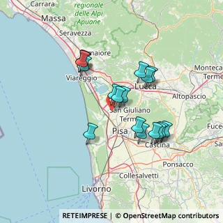 Mappa Via Edmondo de Amicis, 56017 San Giuliano Terme PI, Italia (12.63118)