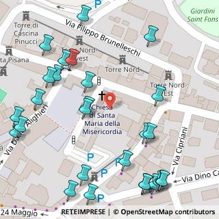 Mappa Vicolo Misericordia, 50055 Lastra a Signa FI, Italia (0.08929)