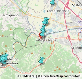 Mappa Via Pietro Mascagni, 50055 Lastra a Signa FI, Italia (6.14692)