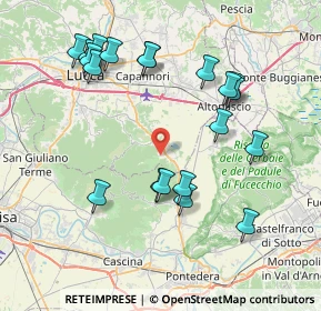 Mappa Via della Ruga, 55012 Capannori LU, Italia (8.466)
