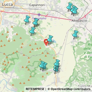 Mappa Via della Ruga, 55012 Capannori LU, Italia (5.32533)