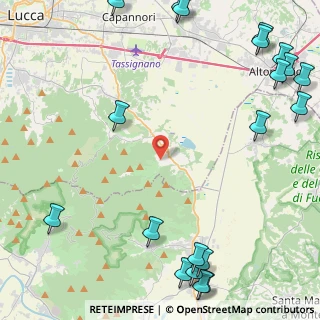 Mappa Via della Ruga, 55012 Capannori LU, Italia (7.1645)
