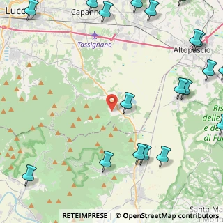 Mappa Via della Ruga, 55012 Capannori LU, Italia (7.083)