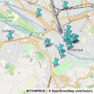 Mappa Via Prov.ᵐ Pisana, 50124 Firenze FI, Italia (1.08588)