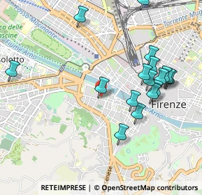 Mappa Via Prov.ᵐ Pisana, 50124 Firenze FI, Italia (1.08588)