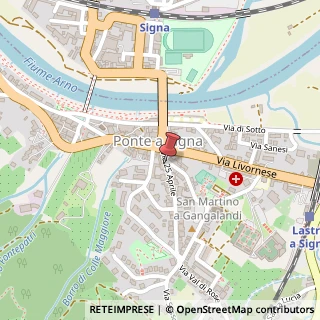 Mappa Via XXV Aprile, 2, 50055 Lastra a Signa, Firenze (Toscana)