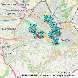 Mappa Via Masolino, 50143 Firenze FI, Italia (1.6025)