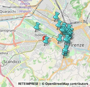 Mappa Via Masolino, 50143 Firenze FI, Italia (1.7575)