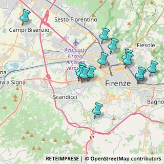 Mappa Via Montepulciano, 50142 Firenze FI, Italia (3.92357)