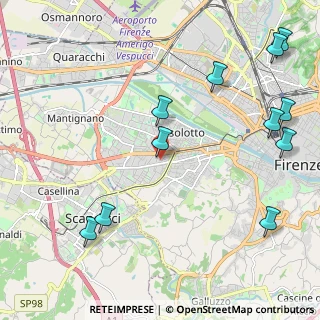 Mappa Via Montepulciano, 50142 Firenze FI, Italia (2.80273)