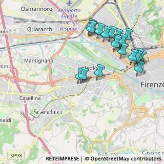 Mappa Via Montepulciano, 50142 Firenze FI, Italia (2.3205)
