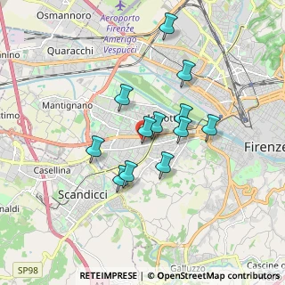 Mappa Via Montepulciano, 50142 Firenze FI, Italia (1.45)