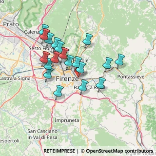 Mappa Via di S. Salvi, 50135 Firenze FI, Italia (6.63737)