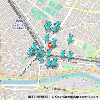 Mappa Via Luciano Manara, 50135 Firenze FI, Italia (0.363)