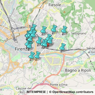 Mappa Via Luciano Manara, 50135 Firenze FI, Italia (1.4365)