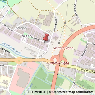 Mappa Via dei Ceramisti, 4, 50055 Lastra a Signa, Firenze (Toscana)