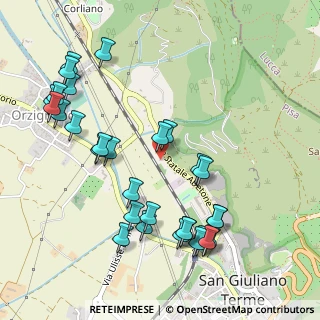 Mappa Via Statale Abetone S. Giuliano Terme, 56017 San Giuliano Terme PI, Italia (0.58333)