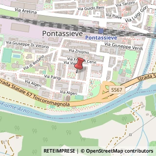 Mappa Piazza Washington, 30, 50065 Pontassieve, Firenze (Toscana)