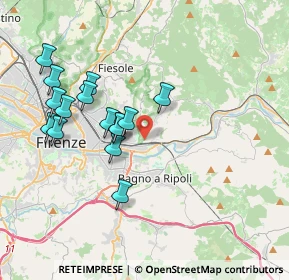 Mappa Stradone di Rovezzano, 50135 Firenze FI, Italia (3.72333)