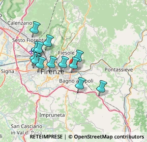 Mappa Stradone di Rovezzano, 50135 Firenze FI, Italia (6.52308)