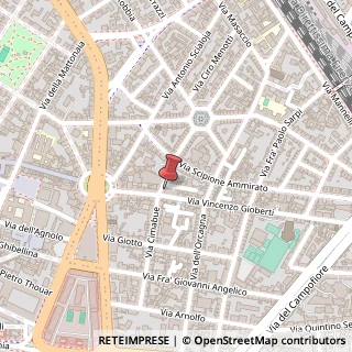 Mappa Via Cimabue, 48, 50121 Firenze, Firenze (Toscana)