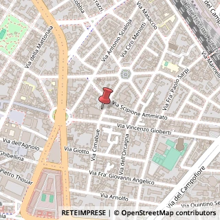 Mappa Via Cimabue, 45, 50121 Firenze, Firenze (Toscana)