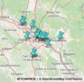 Mappa Via Vespasiano da Bisticci, 50136 Firenze FI, Italia (8.55)
