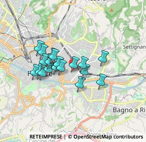 Mappa Via Vespasiano da Bisticci, 50136 Firenze FI, Italia (1.35737)
