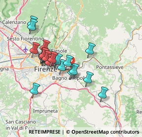 Mappa Via di Montalbano, 50135 Firenze FI, Italia (6.3475)