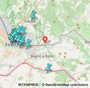 Mappa Via di Montalbano, 50135 Firenze FI, Italia (5.24474)