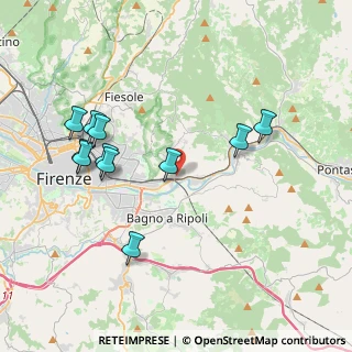 Mappa Via di Montalbano, 50135 Firenze FI, Italia (4.11364)